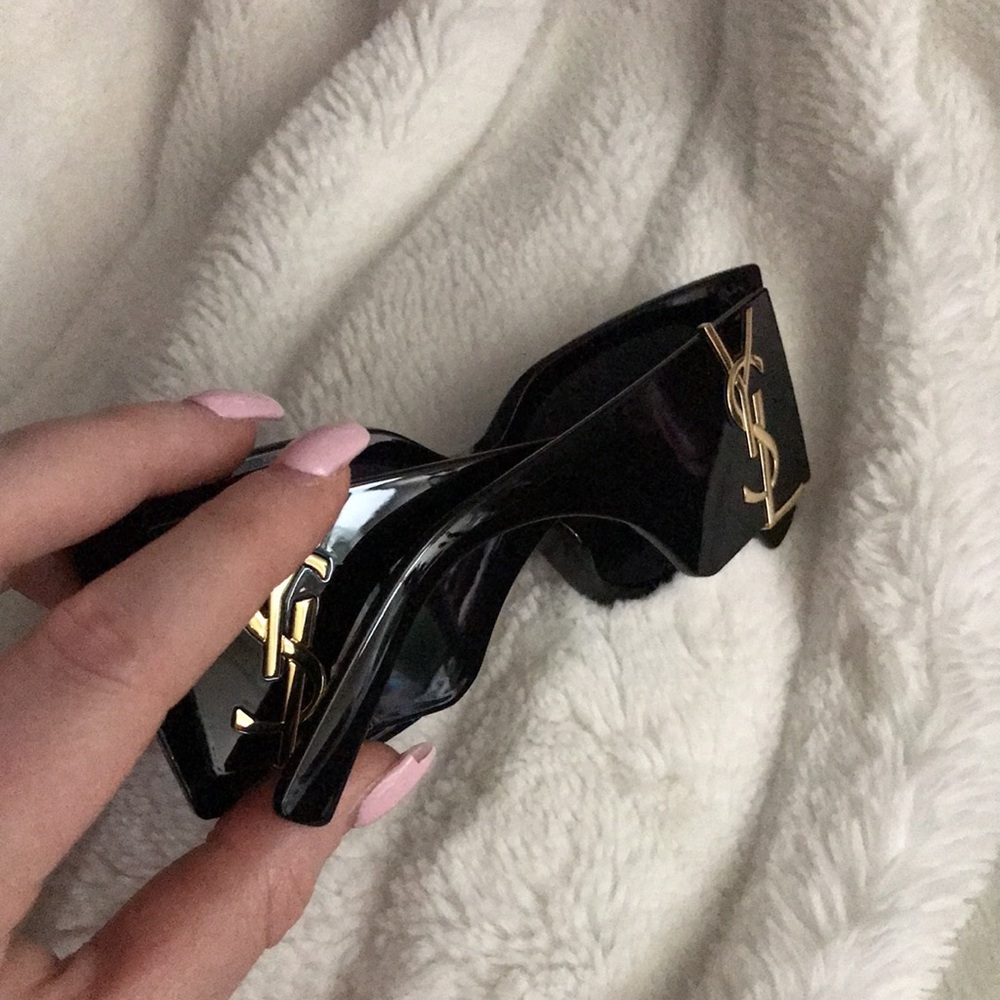 Authentic Saint Laurent SL M119 BLAZE cat eye Sunglasses with gold YSL emblem - Picture 4 of 16